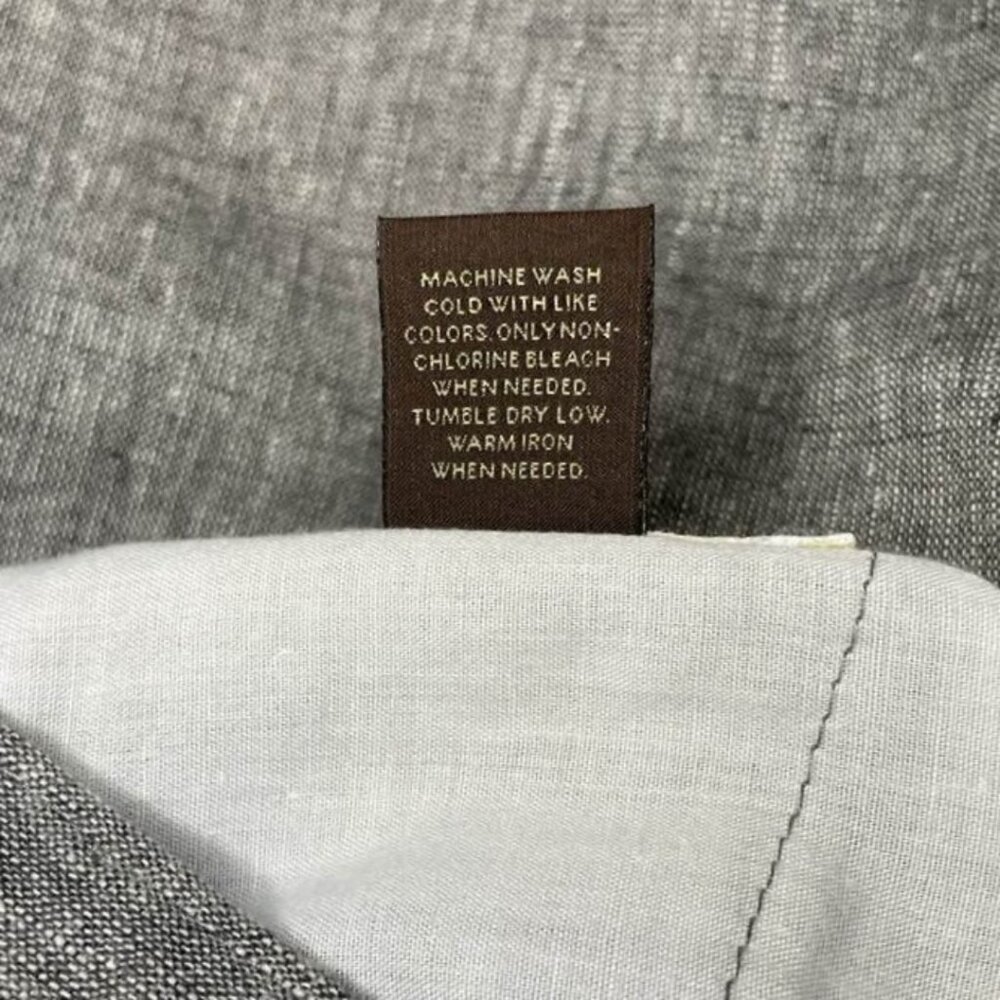 Tasso Elba Island Grey Linen Blend Pants Men's 33x30 Coastal Quiet Luxury - Picture 8 of 10